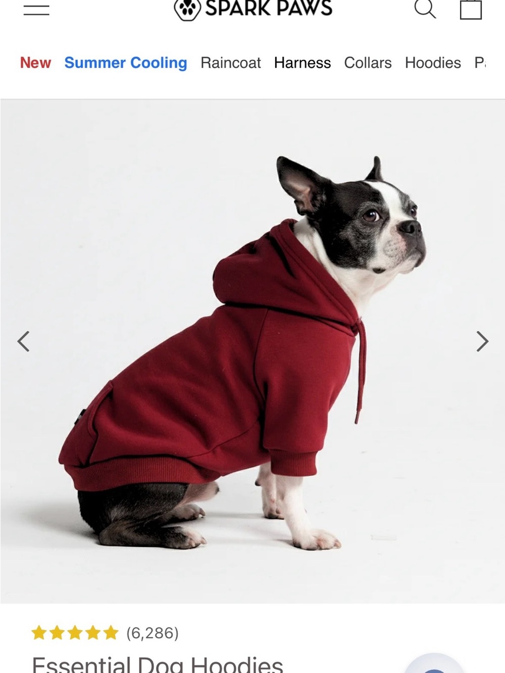 Maroon Hooded Dog Sweatshirt - Cozy Fleece Pullover